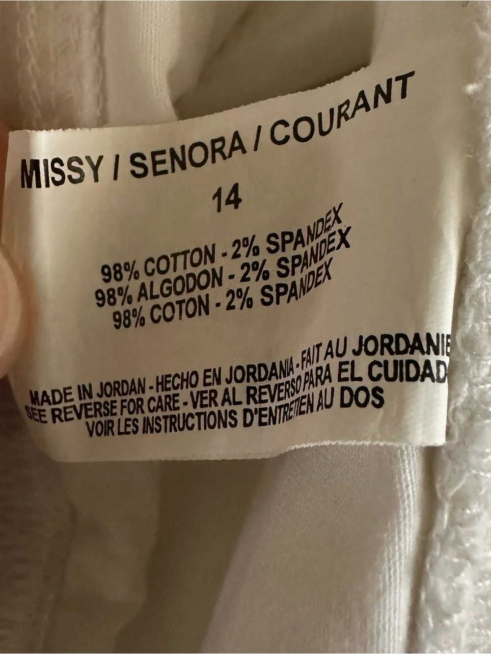 Gloria Vanderbilt White Women’s  Drawstring Athletic Shorts Size 14